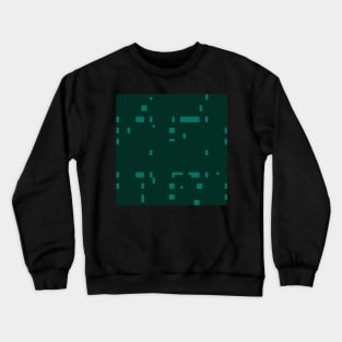 Dark Orthogonal pattern  - Green Crewneck Sweatshirt